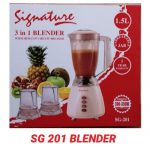 Signature 3 in 1 Blender with Grinder and chopper - 1.5 Litres - (Classic)