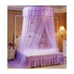Round Mosquito Net For Single Bed-FREE SIZE. Fashion, purple