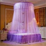 Big Round Mosquito Net- Queen/King Size-PURPLE