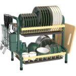 Advanced 2 Tier Dish Drying Rack With Drip Tray/ Cutting Board Holder - Image 3
