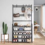 TC All-In-1 Shoe Rack/Coat Rack/Cap Scarf Bag Cloths Hanger - Image 5